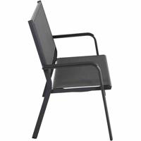 Siena Garden Tesoro M29539 Tuinbank Aluminium, Kunststof Antraciet (mat), Zwart, Zilver - thumbnail