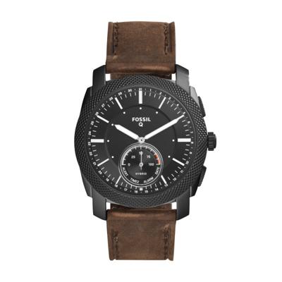 Horlogeband Fossil FTW1163 Leder Donkerbruin 24mm Horlogeband Fossil FTW1163 Leder Donkerbruin 24mm