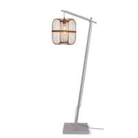 GOOD&MOJO Vloerlamp 'Hokkaido' Bamboe, 176cm, kleur Wit/Naturel - thumbnail