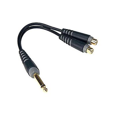 Klotz AYU-4 Mono Y-adapterkabel 6.3 mm jack naar RCA 0.2 meter Klotz AYU-4 Mono Y-adapterkabel 6.3 mm jack naar RCA 0.2 meter