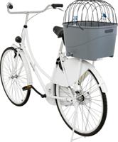 TRIXIE FIETSMAND VOOR BAGAGEDRAGER MET DRAADKOEPEL KUNSTSTOF GRIJS - thumbnail