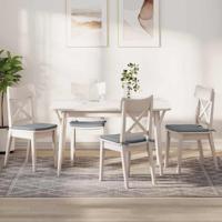 VidaXL Zitkussens 4 pcs lichtgrijs 40 x 40 x 3 cm stof - thumbnail