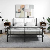 Nachtkastjes 2 st 35x34,5x70 cm bewerkt hout bruin eikenkleur - thumbnail