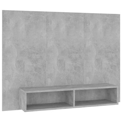Tv-wandmeubel 120x23,5x90 cm bewerkt hout betongrijs