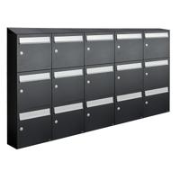 Allux Flow Set 5-Breed, 3-Hoog Met Dak Zwart - 40040070_5x3d - thumbnail