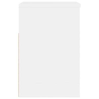 VidaXL Schoenenbank 60x30x45 cm bewerkt hout hoogglans wit