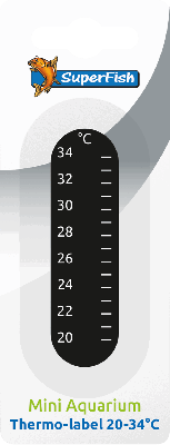 Plakthermometer 20-34 graden C aquaria Superfish - Superfish Plakthermometer 20-34 graden C aquaria Superfish - Superfish