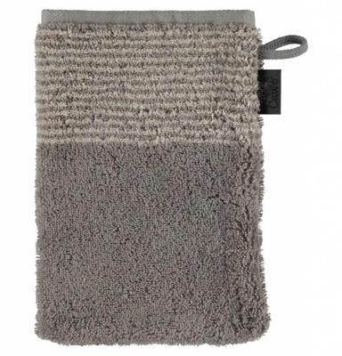 Cawö Cawo Two-Tone Washandje Grafiet 16x22