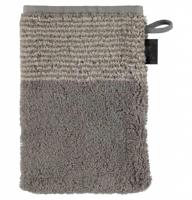 Cawö Cawo Two-Tone Washandje Grafiet 16x22 - thumbnail