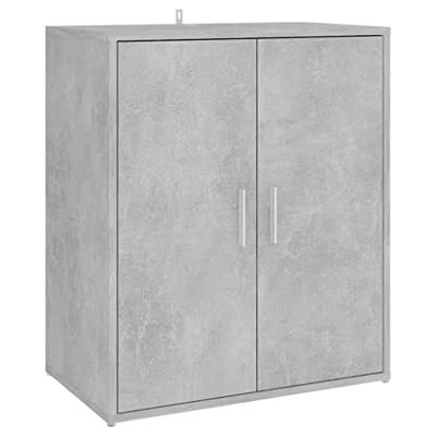 Schoenenkast 60x35x70 cm bewerkt hout betongrijs