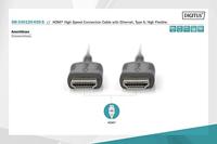 Digitus DB-330120-020-S HDMI-kabel HDMI Aansluitkabel HDMI-A-stekker 2 m Zwart, Goud 4K UHD, Afgeschermd (dubbel), Flexibel, Afgeschermd, Zeer flexibel, Met - thumbnail