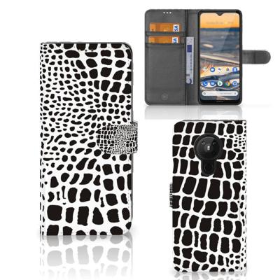 Nokia 5.3 | Telefoonhoesje | Met pasjeshouder | Slangenprint Nokia 5.3 | Telefoonhoesje | Met pasjeshouder | Slangenprint