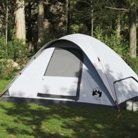VidaXL Koepeltent 6-persoons waterdicht verduisterend stof wit - thumbnail