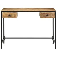 Bureau met lade Bruin 105 x 50 x 75 cm Massief mangohout - thumbnail