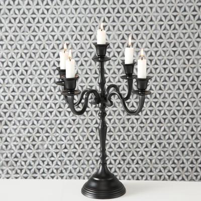 Boltze Home Kandelaar h40cm zwart alu 5-armig