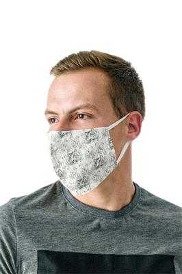 Wasbaar mondmasker, tigers motief, maat: heren, pak van 5 stuks