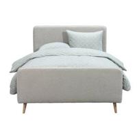 Bed Suze - lichtgrijs - 120x200 cm - Leen Bakker - thumbnail