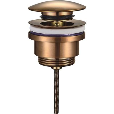 Wiesbaden Caral Clickwaste Afvoerplug 5/4" Geborsteld Koper