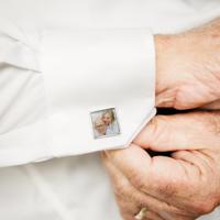 Manchetknopen met foto - Vierkant - thumbnail