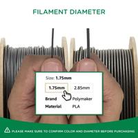 Polymaker PA04008 Regular Filament PLA kunststof Gering kunststofgehalte, Mat 1.75 mm 1000 g Cotton White PolyTerra™ 1 stuk(s) - thumbnail