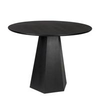 Zuiver Ronde Eettafel 'Pilar' Essenhout, 100cm, kleur Zwart - thumbnail
