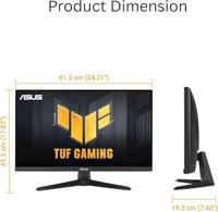 Gaming-Monitor Asus 90LM0BJ0-B01171 23,8" Full HD LCD - thumbnail