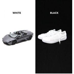 Orangemonkie F3BD Achtergronden voor Foldio3 wit/zwart M2200R