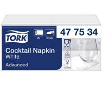 Cocktailservet tork advanced 2laags 200 vel wit | 12 stuks - thumbnail