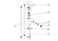 Bidetkraan Tres Cuadro | Opbouw | Mengkraan | 1-hendel | Vierkant | Chroom - thumbnail