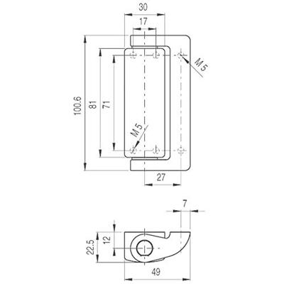 Pizzato Elettrica HC AA HC AA Hulpscharnier 1 stuk(s)