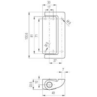 Pizzato Elettrica HC AA HC AA Hulpscharnier 1 stuk(s) - thumbnail
