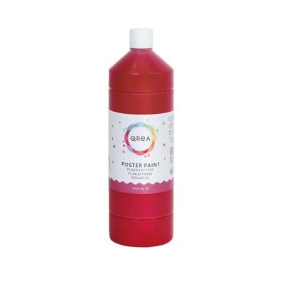 Plakkaatverf qrea rood 1000ml | 6 stuks