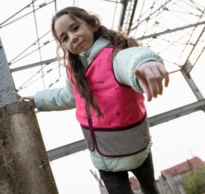 WOWOW kinderweste "zippy jacket pink" reflective children zippy pink gr. l WOWOW kinderweste "zippy jacket pink" reflective children zippy pink gr. l