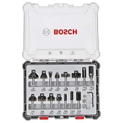 Bosch Accessoires 15-delige gemengde freesset - schachtdiameter 6 mm - 2607017471 Bosch Accessoires 15-delige gemengde freesset - schachtdiameter 6 mm - 2607017471