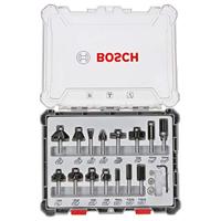 Bosch Accessoires 15-delige gemengde freesset - schachtdiameter 6 mm - 2607017471 - thumbnail