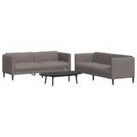 2-delige Loungeset stof taupe - thumbnail