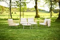 Mila metalen tuin salontafel grijs - Ø 50 cm - thumbnail