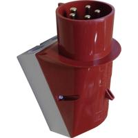 CEE wandcontactdoos 16A 5-polig MENNEKES 342 400V rood 1 stuk - thumbnail