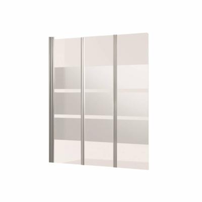 Badwand VM Go Balos Deco 3-delig 130x140 cm Scharnierend Chroom Profiel 5 mm Veiligheidsglas Go by Van Marcke Badwand VM Go Balos Deco 3-delig 130x140 cm Scharnierend Chroom Profiel 5 mm Veiligheidsglas Go by Van Marcke