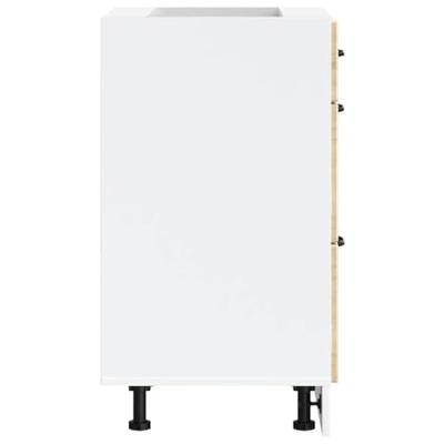 Keuken onderkast Lucca bewerkt hout sonoma eikenkleurig