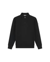 Malelions Knitted Longsleeve Zip Polo Mmd10999003 Poloshirts 49001 Black - thumbnail
