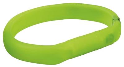 TRIXIE HALSBAND HOND FLASH LICHTHALSBAND USB SILICONE GROEN 50X1,8 CM 2 ST