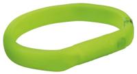 TRIXIE HALSBAND HOND FLASH LICHTHALSBAND USB SILICONE GROEN 50X1,8 CM 2 ST - thumbnail