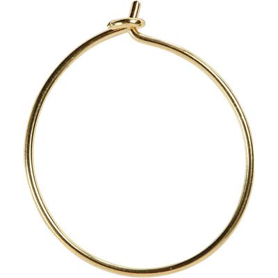 Creativ Company Oorbel, d 20 mm, verguld, 8 stuk/ 1 doos