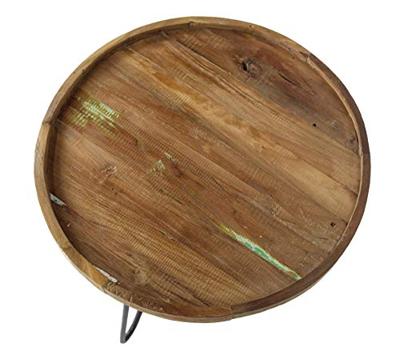 HSM Collection salontafel Eri Hairpin - naturel/zwart - 60x40 cm