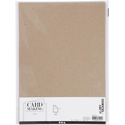 Creativ Company Karton, a4, vel 210x297 mm, 220 gr, naturel, 10 stuk/ 1 doos
