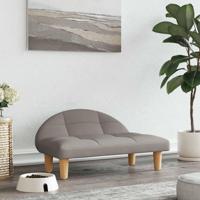 Hondenmand 70x52x30 cm stof taupe - thumbnail