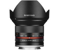 Samyang 12mm T2.2 NCS VDSLR Sony E Zwart Samyang 12mm T2.2 NCS VDSLR Sony E Zwart
