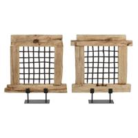 Decoratieve figuren Home ESPRIT Natuurlijk Uniek stuk 65 x 18 x 75 cm - thumbnail