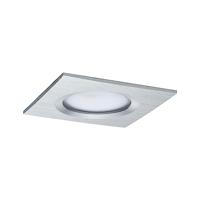 Paulmann LED-inbouwlamp voor badkamer Set van 3 stuks 18 W Aluminium (gedraaid) - thumbnail